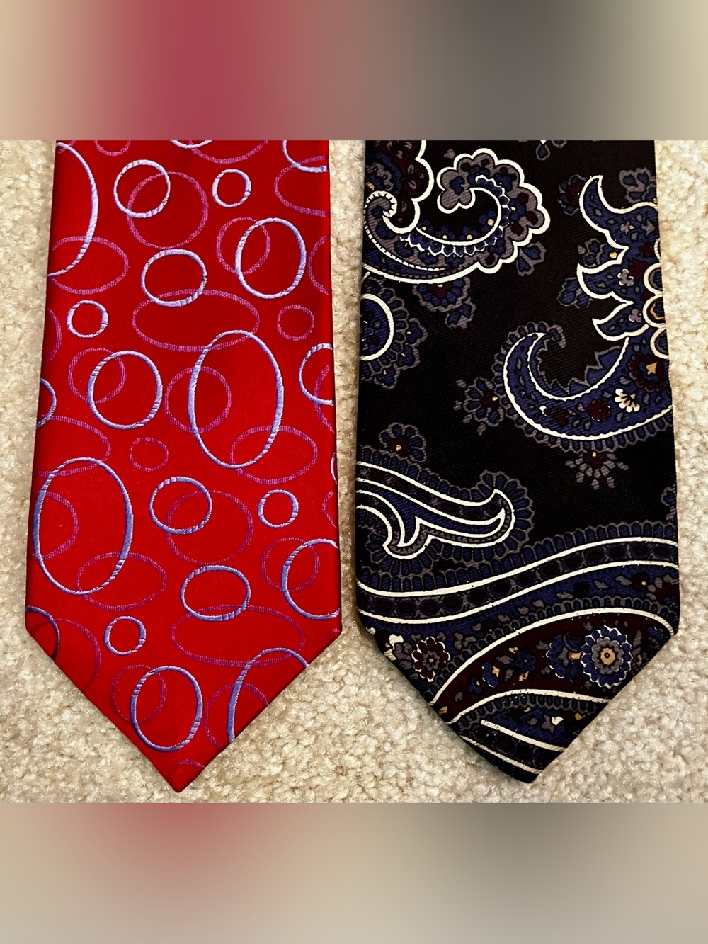 Two Silk Men’s Ties